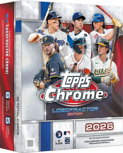 Topps Chrome Beisbol Mlb 2026 Logofractor - Mega Box