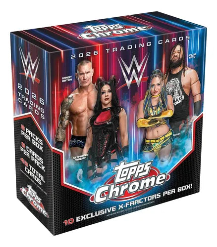 Topps Chrome Wwe 2026 - Mega Box (caja Sellada)