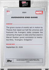 Topps NOW 2026 Marvel Avengers End Game Encore mini