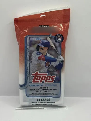 2025 Topps Beisbol Update Series Paquete (36 Cartas)