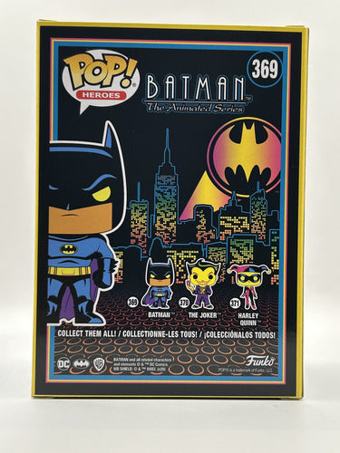 Funko Pop Dc Comics Batman 369 Hot Topic Exc Black Light Glo