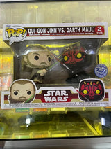 Funko Pop Star Wars Qui Gon Jinn Vs Darth Maul Figura Dobble mini