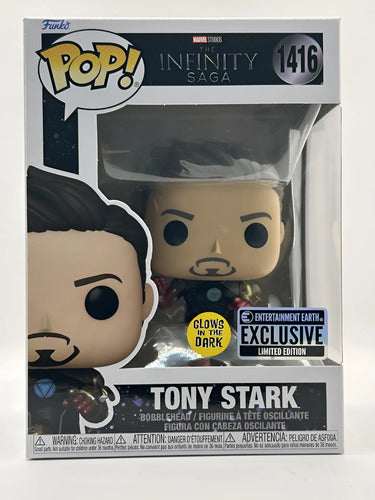 Funko Pop Marvel Tony Stark 1416 Ee Le - Glows In The Dark