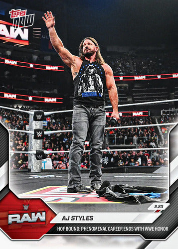 Topps Now Wwe Aj Styles (carta Individual)