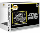 Funko Pop Star Wars 592 El Mandaloriano En N1 Starfighter mini