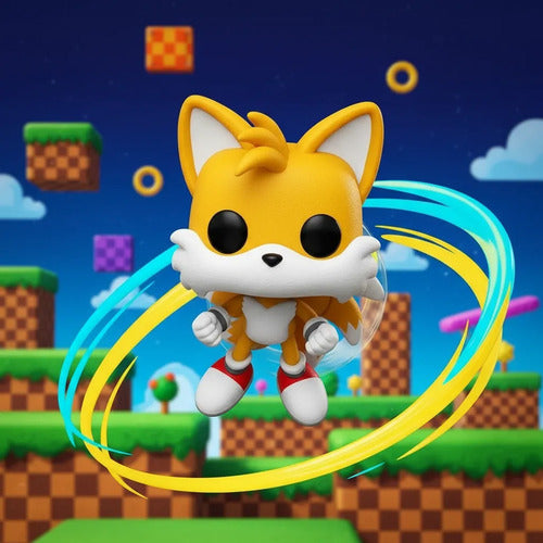 Funko Pop Sonic The Hedgehog Tails 978 Chase - Flocked
