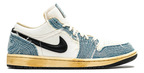 Tennis Jordan Low Se 1 Sashiko Denim Material Reciclado Azul Claro Mezclilla 11,0 Mx