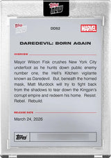 Tarjeta Topps Now Daredevil Born Again Season 2 Marvel mini
