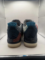 Tenis Air Jordan 4 Retro Se Sashiko Deep Ocean (como Nuevos) Azul 11 Us mini