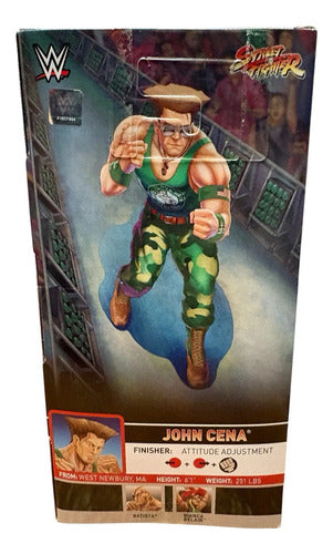 Figura De Acción John Cena Como Guile Wwe X Street Fighter