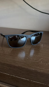 Lentes Ray Ban Chromance Rb4330ch Espejo Gris Plateado mini