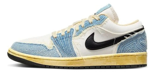 Tennis Jordan Low Se 1 Sashiko Denim Material Reciclado Azul Claro Mezclilla 11,0 Mx