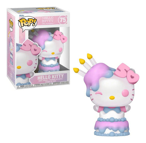 Figura Coleccionable Funko Pop! Hello Kitty En Pastel De Sanrio Por 50 Años