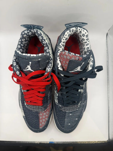 Tenis Air Jordan 4 Retro Se Sashiko Deep Ocean (como Nuevos) Azul 11 Us