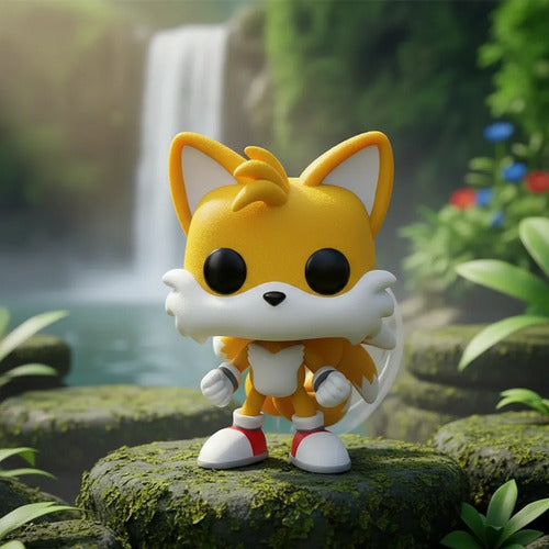 Funko Pop Sonic The Hedgehog Tails 978 Chase - Flocked
