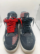 Tenis Air Jordan 4 Retro Se Sashiko Deep Ocean (como Nuevos) Azul 11 Us mini
