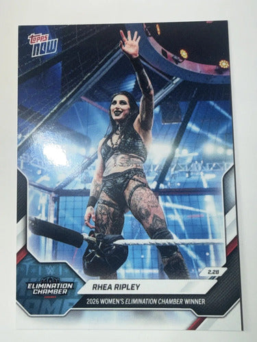 Topps Now Rhea Ripley Wwe 2026 (tarjeta Individual)