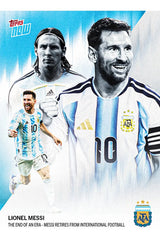 Topps Now Lionel Messi Retiro Argentina 2026 - Carta 1 mini