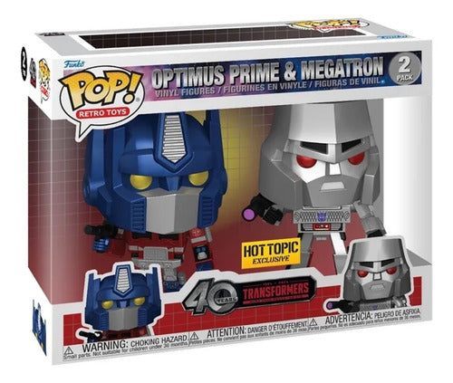 Funko Transformers Optimus Prim & Megatron 2 Pack Hot Topic