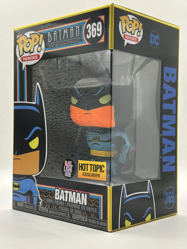 Funko Pop Dc Comics Batman 369 Hot Topic Exc Black Light Glo