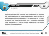 Topps Now Lionel Messi Retiro Argentina 2026 - Carta 1 mini