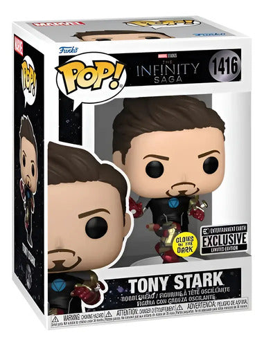 Funko Pop Marvel Tony Stark 1416 Ee Le - Glows In The Dark
