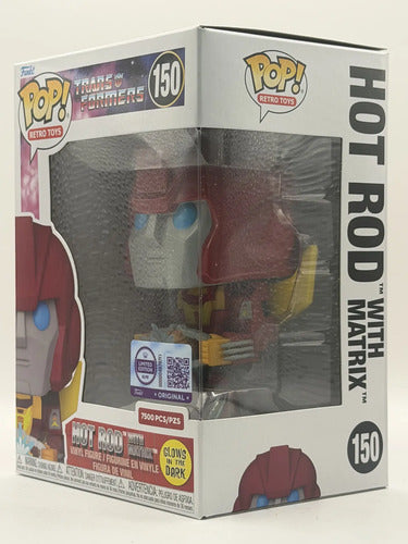 Funko Transformers Hot Rod With Matrix 150 Le 7,500 Pcs Glow